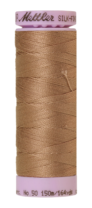 Mettler Silk-finish 50wt Solid Cotton Thread 164yd/150m Praline