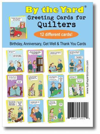 Greeting Cards for Quilters Variety 12 Pack