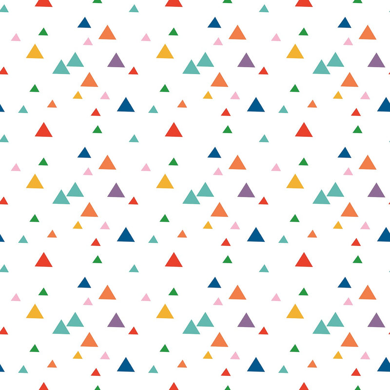 Riley Blake Designs - Lets Play Triangles White C11884R-WHITE