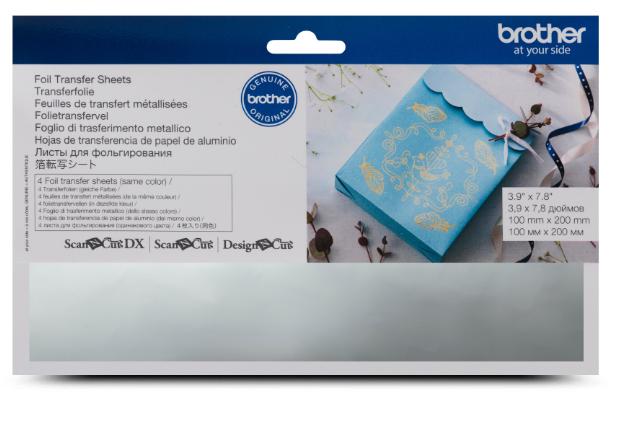 Brother - CAFTSSIL1 - Foil Transfer Sheets, Silver