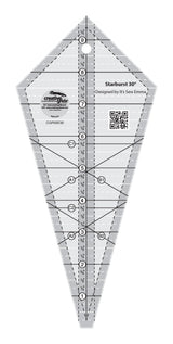 Creative Grids Starburst 30 Degree Triangle 9.5" Quilt Ruler