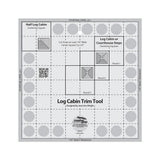 Creative Grids Log Cabin Trim Tool for 8" Finished Blocks Quilt Ruler