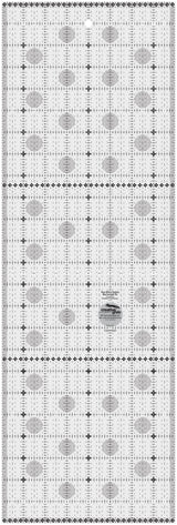Creative Grids Itty-Bitty Eights Rectangle XL 8" x 24" Quilt Ruler