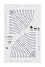 Creative Grids Circle Savvy 11.75" x 18.5" Quilt Ruler