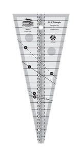 Creative Grids 22.5 Degree Triangle 9.5" Quilt Ruler