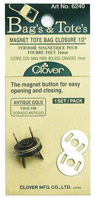 1/2" Antique Gold Magnet Closure