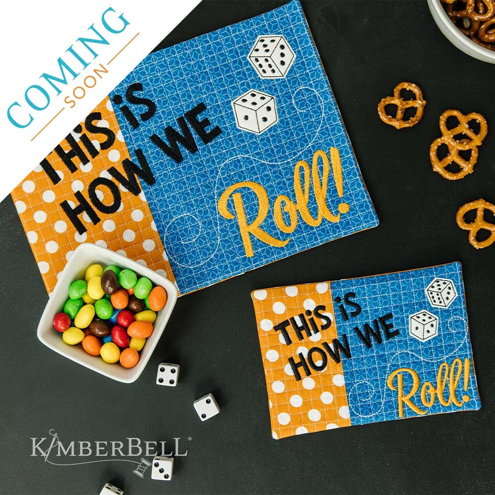 Kimberbell Digital Dealer Exclusive 2022 - This is How We Roll Mug Rug - November