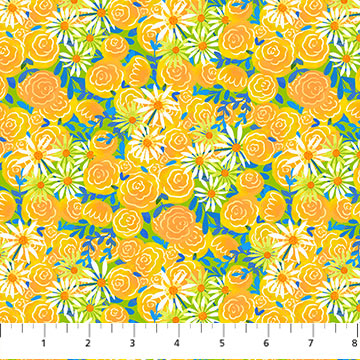 Cynthia Frenette - Quilt Retreat - Yellow Roses - DP25155-52