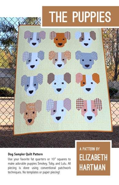 THE PUPPIES Quilt Pattern - Elizabeth Hartman - EH057