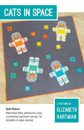 Cats in Space Quilt Pattern - Elizabeth Hartman - EH068