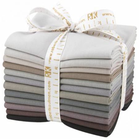 Kona Fat Quarter Bundle Kona Cotton Gray Area 12pcs