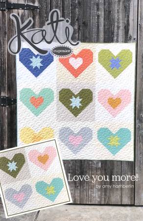 Love You More Quilt Pattern by Kati Cupcake