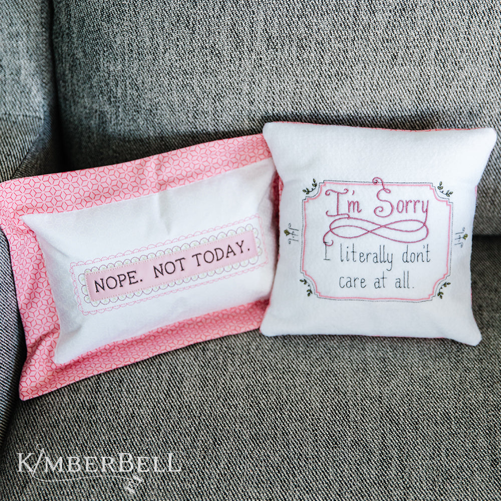 Kimberbell Sweet & Snarky: Kimberblank Appliques