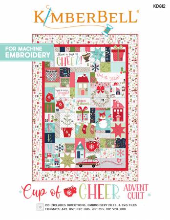 Kimberbell Cup of Cheer Advent Quilt Pattern Machine Embroidery