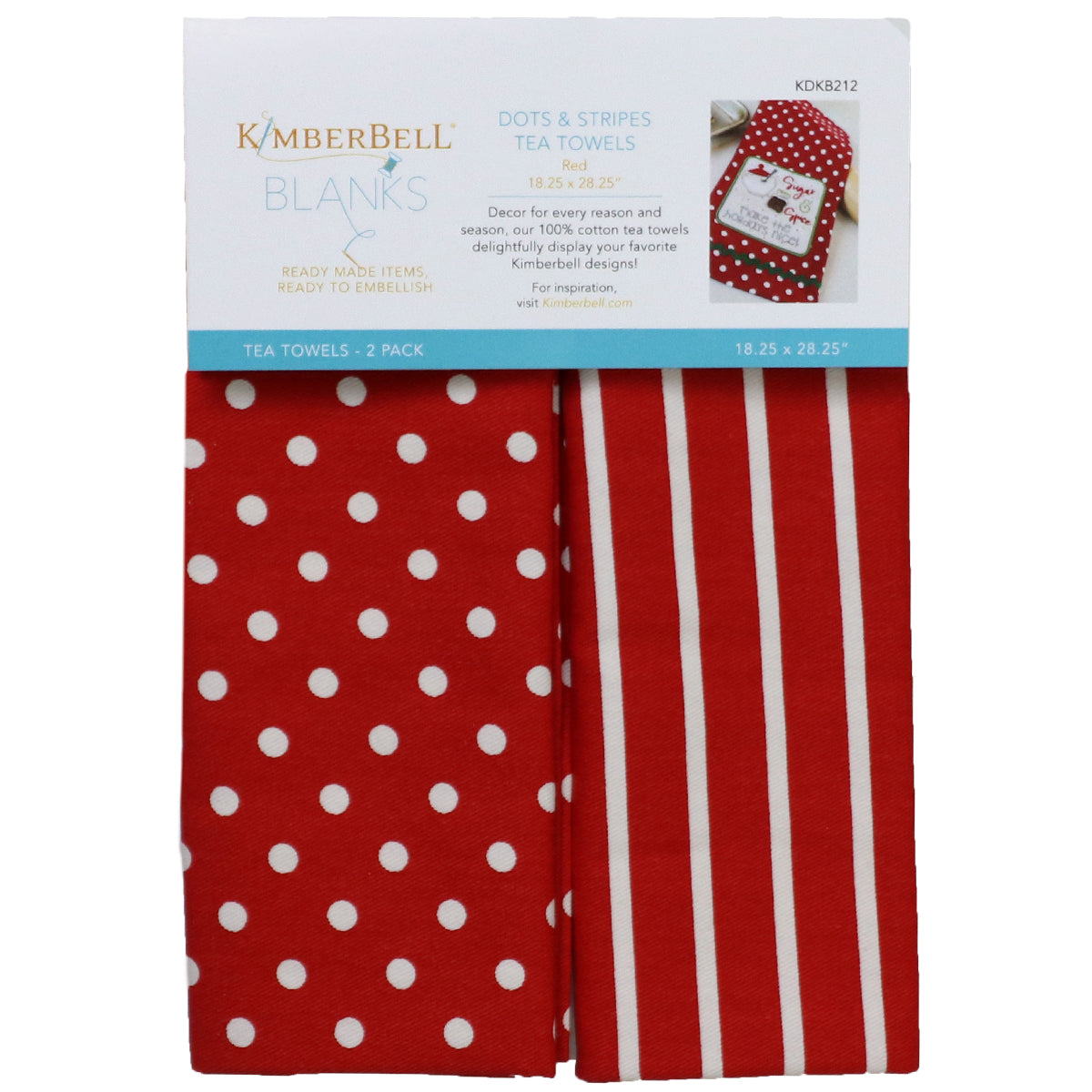 Kimberbell Dots & Stripes Tea Towels