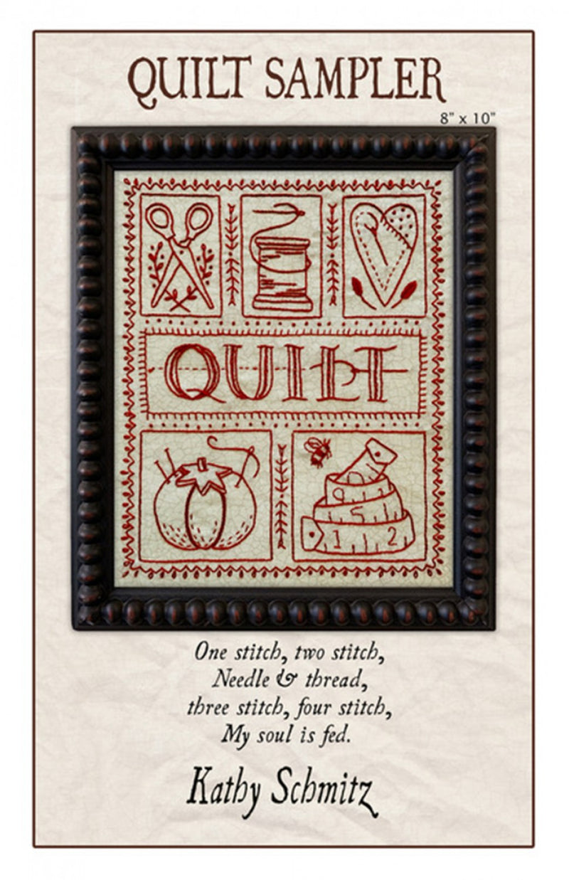 Quilt Sampler Embroidery Pattern by Kathy Schmitz