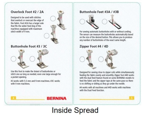 The LITTLE Book of Feet Bernina Guide