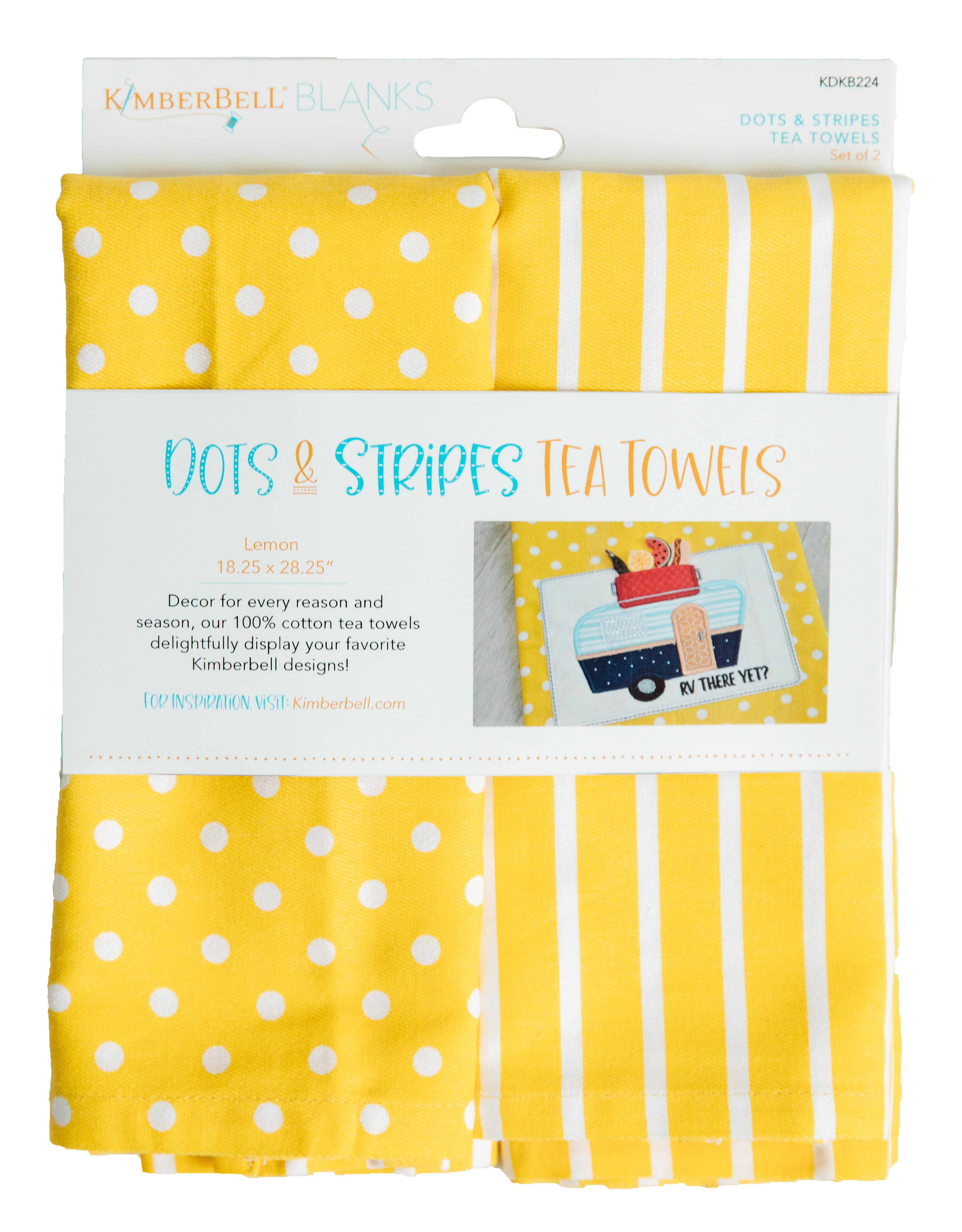 Kimberbell Dots & Stripes Tea Towels