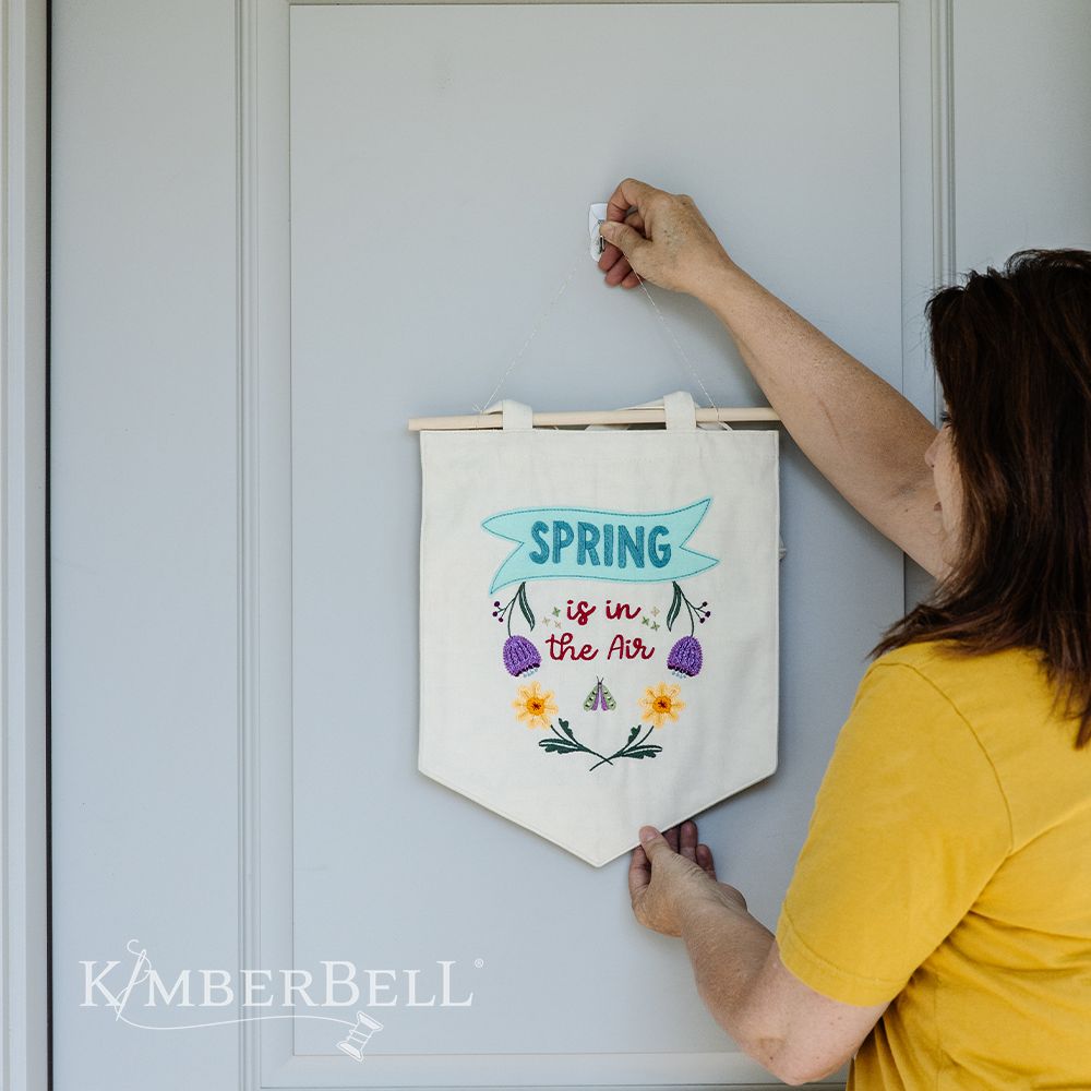 Kimberbell Digital Dealer Exclusive 2022 - Spring is in the Air Pennant - March