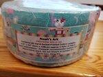 Noah's Ark Light Teal Pink Jelly Roll (40 pieces)