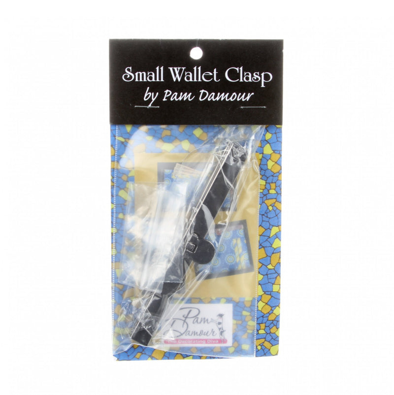 Small Wallet Clasp 4 1/2in wide in Black