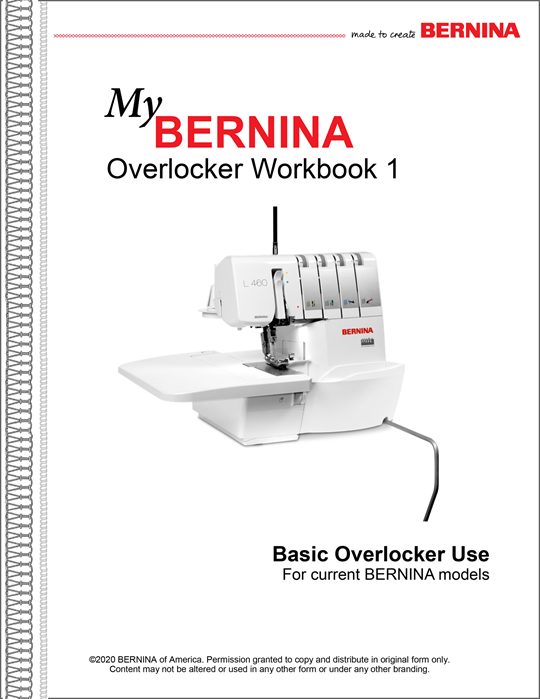 My BERNINA Overlocker Basics Mastery Workbook