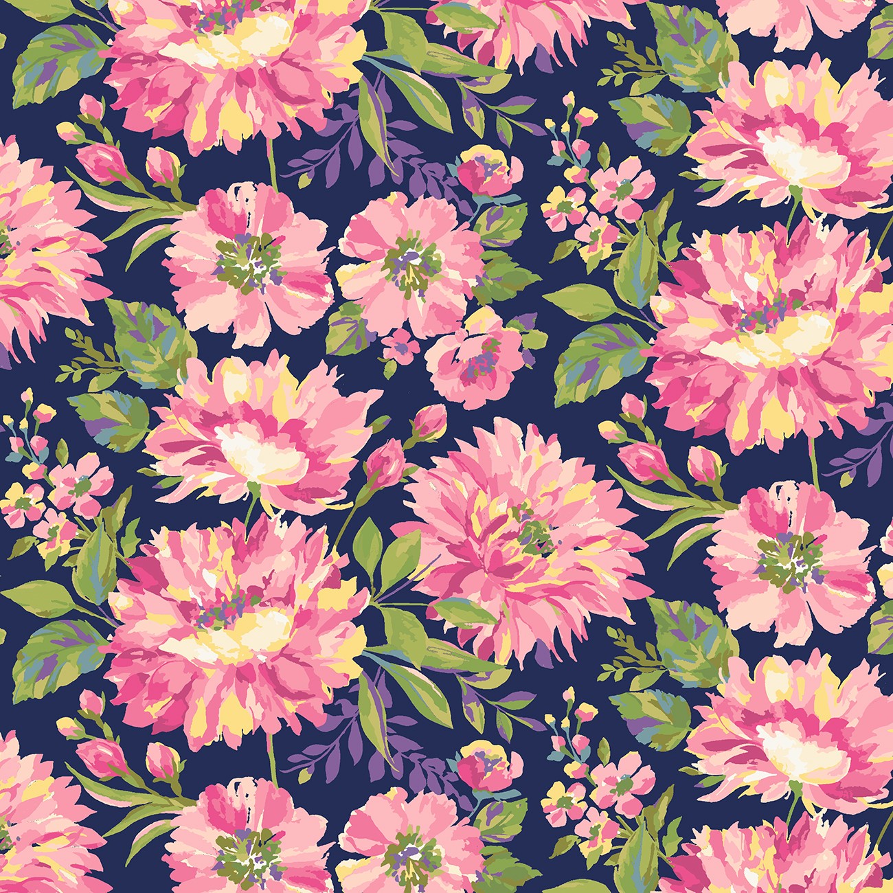 Laura Berringer - Rethink Pinks - Navy Flowers - R210148-NAVY