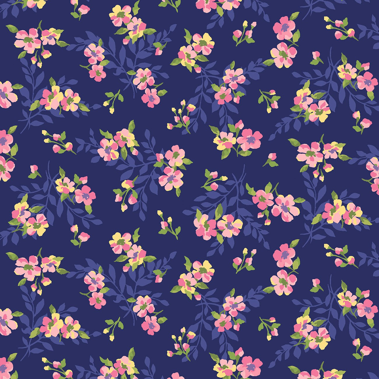 Laura Berringer - Rethink Pinks - Blue Florets - R210149-BLUE