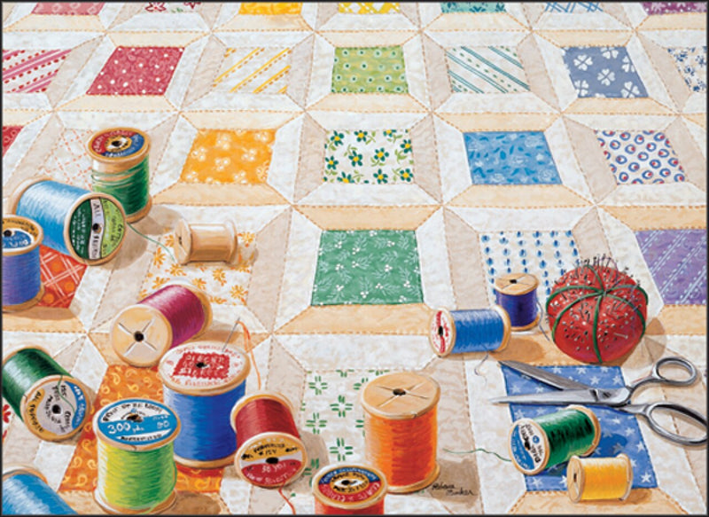 Boxed Note Cards Spools Quilt