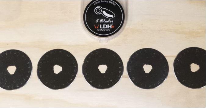 LDHEdition 45mm Rotary Cutter Blades (5pk)