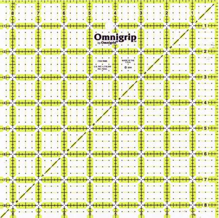 Omnigrip 8.5'' Non-Slip Square Ruler