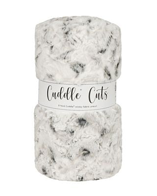 Luxe Cuddle Cut 2Yd-Snowy Owl - Alloy - 2 Yard Cut