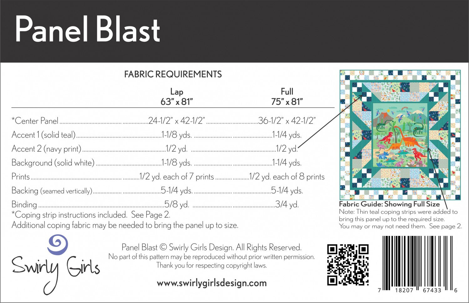 Panel Blast from Swirly Girl Designs Pattern