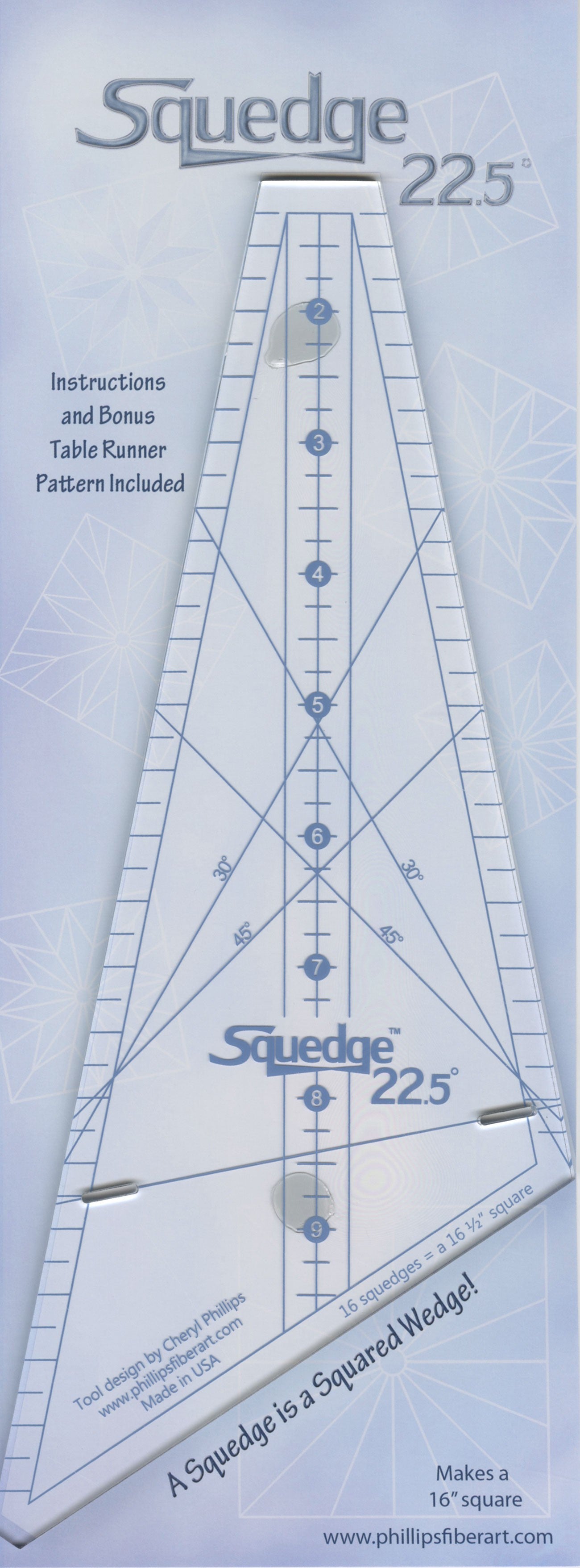 22.5 Degree Squedge Ruler