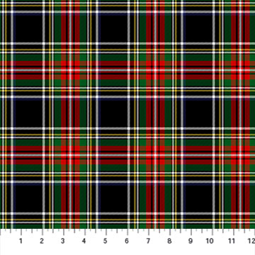 Totally Tartan Wovens - Black, Red & Green Plaid - WS24503-99