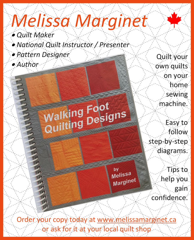 Walking Foot Quilting Designs Book by Melissa Marginet