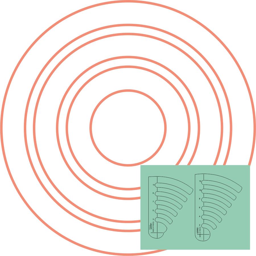 Westalee by Sew Steady - Circles on Quilts Template Set 1