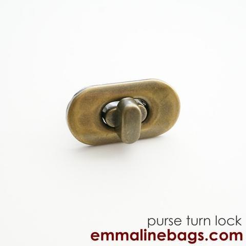 Emmaline Brass Turn Lock