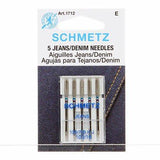 Schmetz #1712  Denim/Jeans Machine Needle Size 16/100  (5 pack)