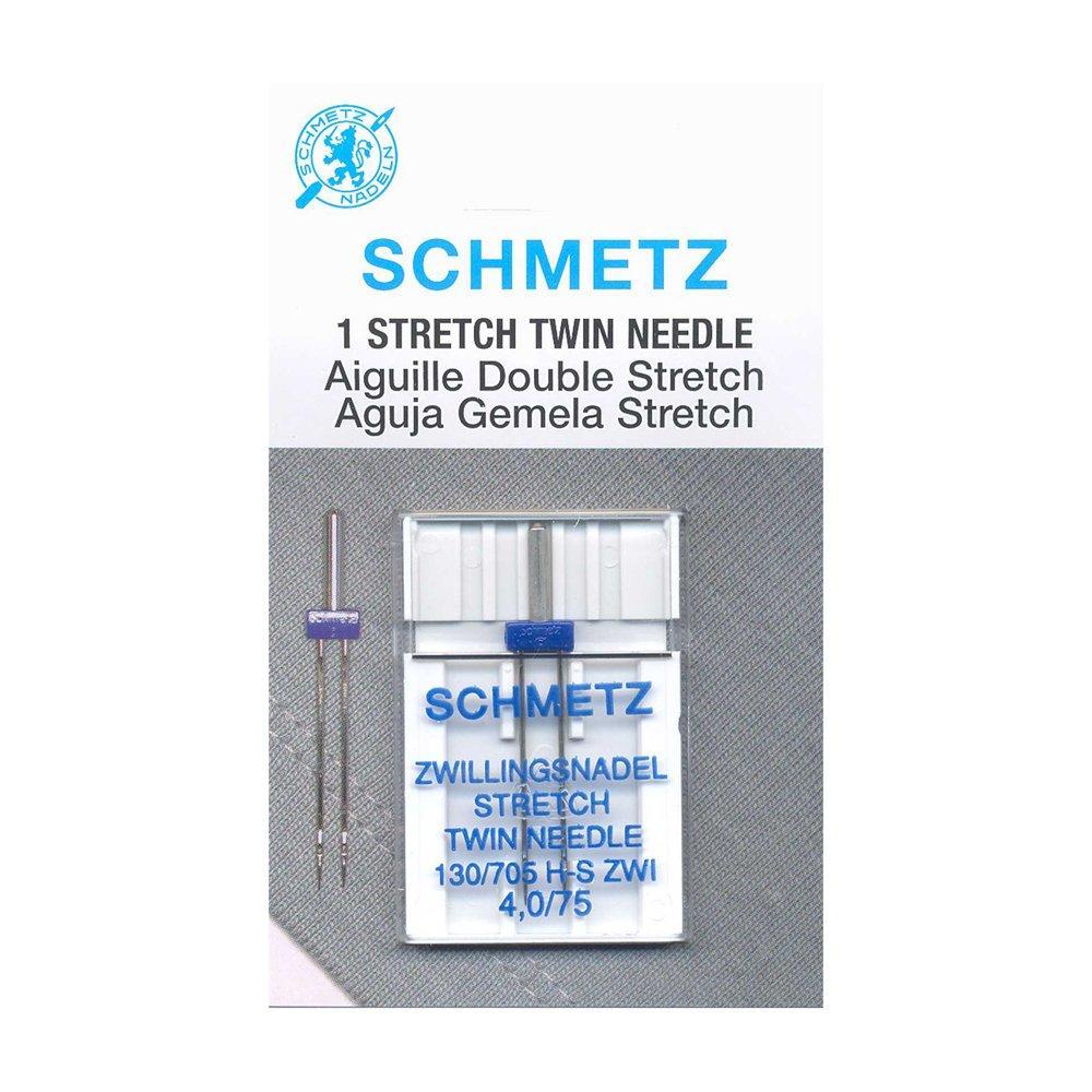 SCHMETZ #1775 Stretch Twin Needle Carded - 75/11 - 4.0mm- 1 count