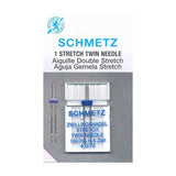 SCHMETZ #1775 Stretch Twin Needle Carded - 75/11 - 4.0mm- 1 count