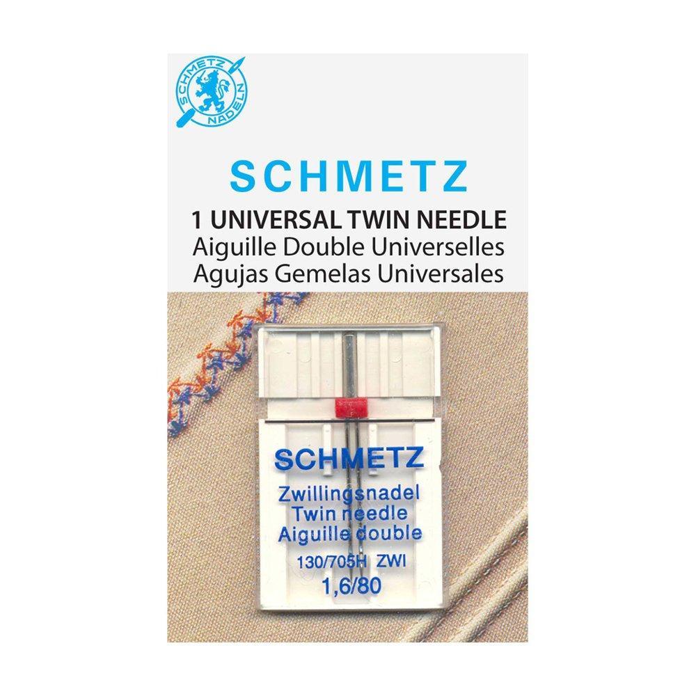 SCHMETZ #1777 Universal Twin Needle Carded - 80/12 - 1.6mm - 1 count