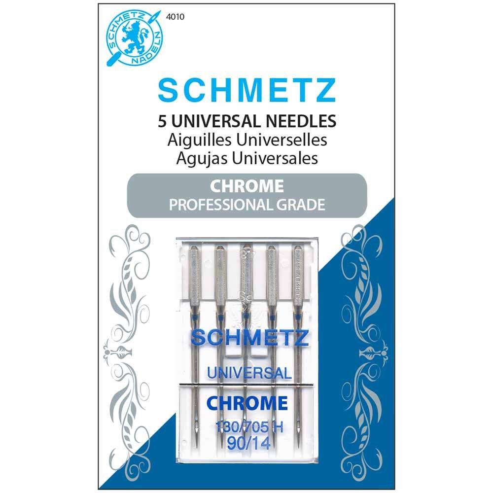 SCHMETZ #4010 Chrome Universal - 90/14 - 5 count