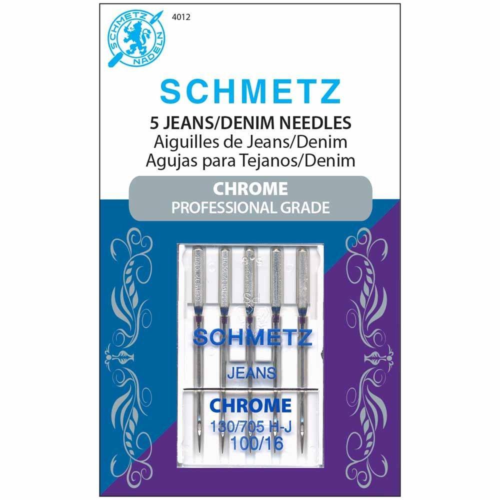 SCHMETZ #4012 Chrome Denim - 100/16 - 5 count