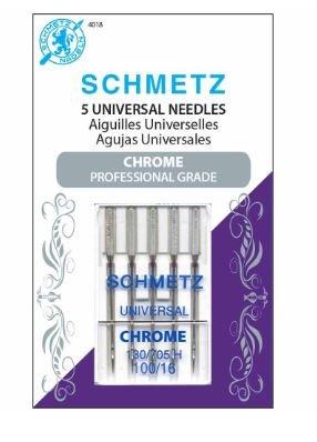 SCHMETZ #4018 Chrome Universal - 100/16 - 5 count