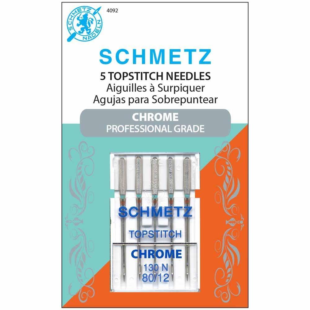 SCHMETZ #4092 Chrome Topstitch - 80/12 - 5 count