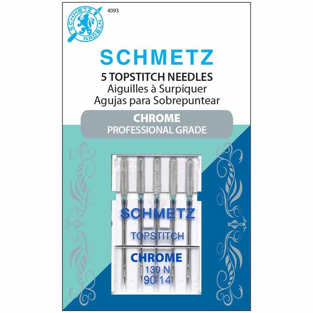 SCHMETZ #4093 Chrome Topstitch - 90/14 - 5 count