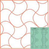 Westalee Back to back Templates 1 1/2"x1/2"  1 1/2"x1" 1 1/2"x34/" 1 1/2"x1 1/2" Design