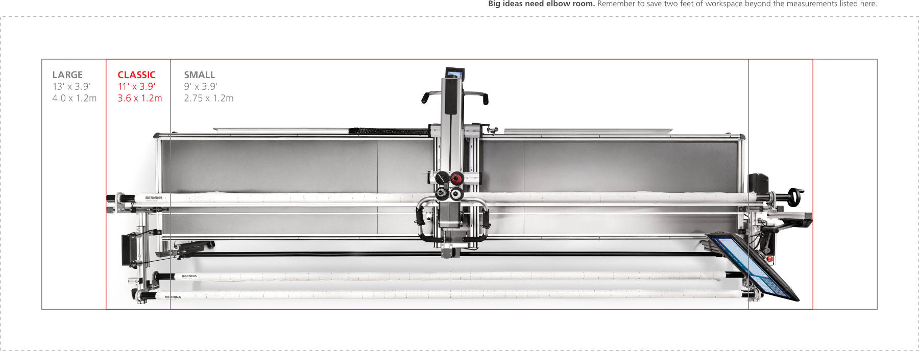 Bernina Pro Frame, Alone