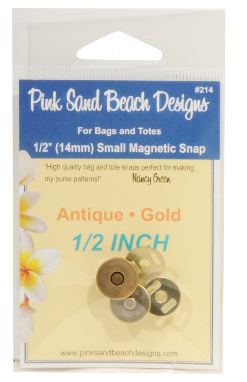 1/2" (14mm) Magnetic Purse Snap / Closure